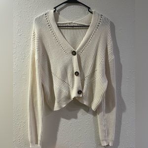 Love J Knit Cropped Cardigan, Size M/L